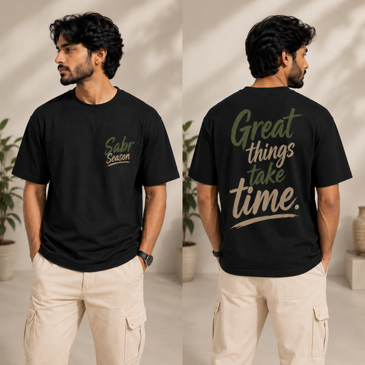 Sabr Season™ | Oversized Premium Streetwear T-Shirt