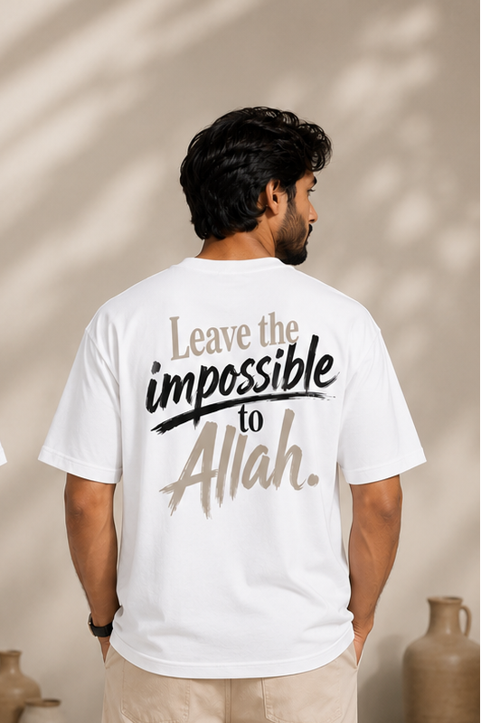 Powered by Tawakkul™ | Oversized Premium Muslim Streetwear T-Shirt